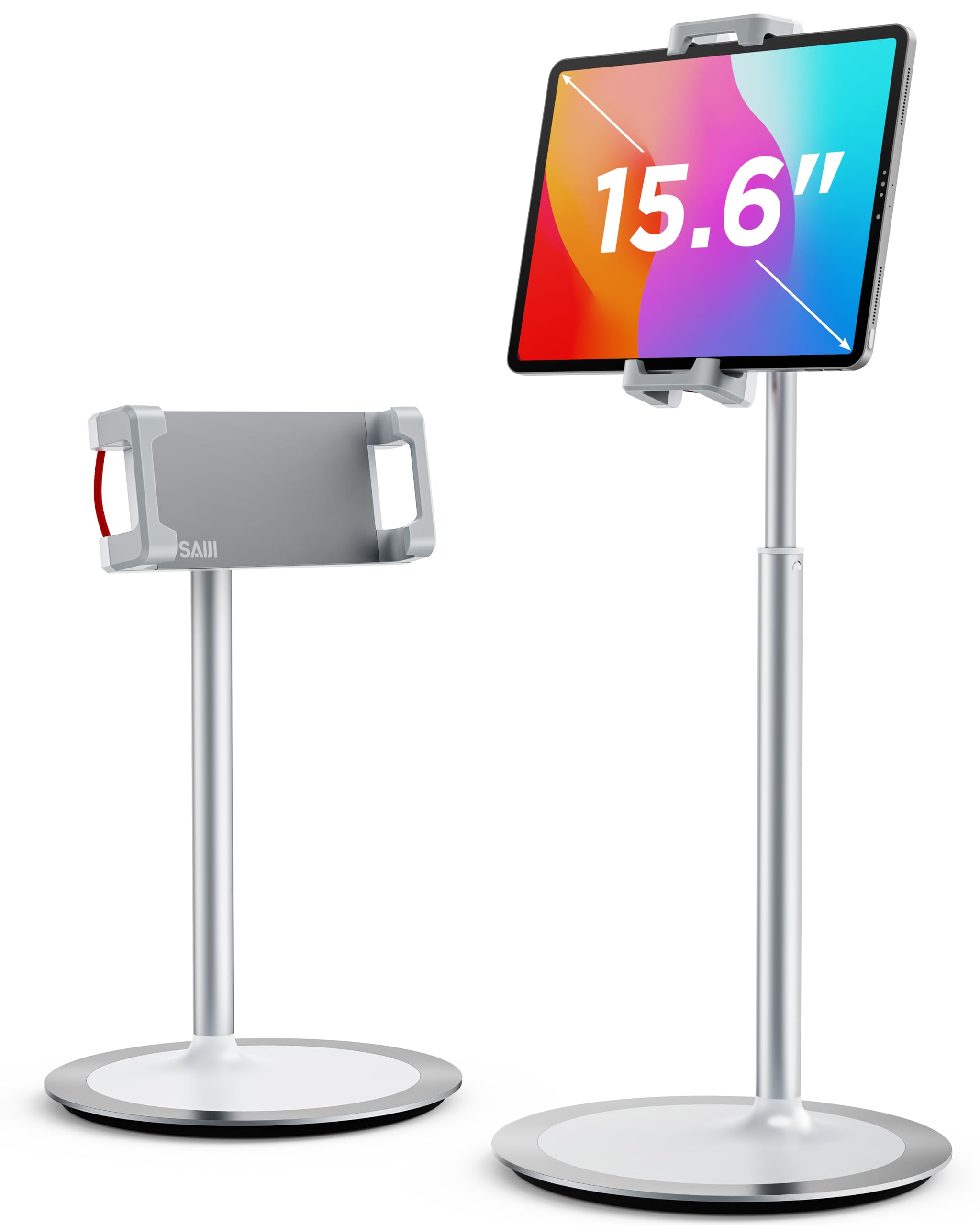 SAIJI Tablet Stand Cell Phone Stand Holder, Height SAIJI Tablet Stand Cell Phone Stand Holder, Height